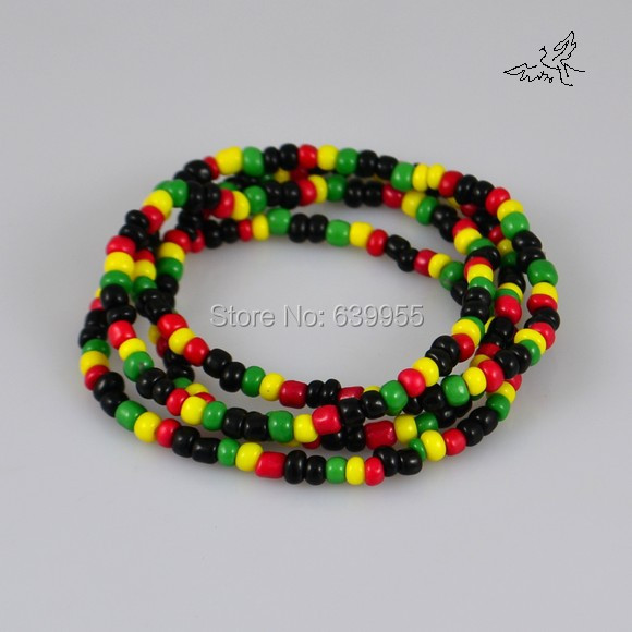 1pcs cristal de Estrás Hip Hop Bandera De Jamaica Beads pulsera Europea # 22680
