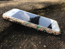 Gorgeous Chinese Caremic Traditional Rhinestone Case For iPhone 5 5S 5G 5th Bling Shining Crystal Bumper