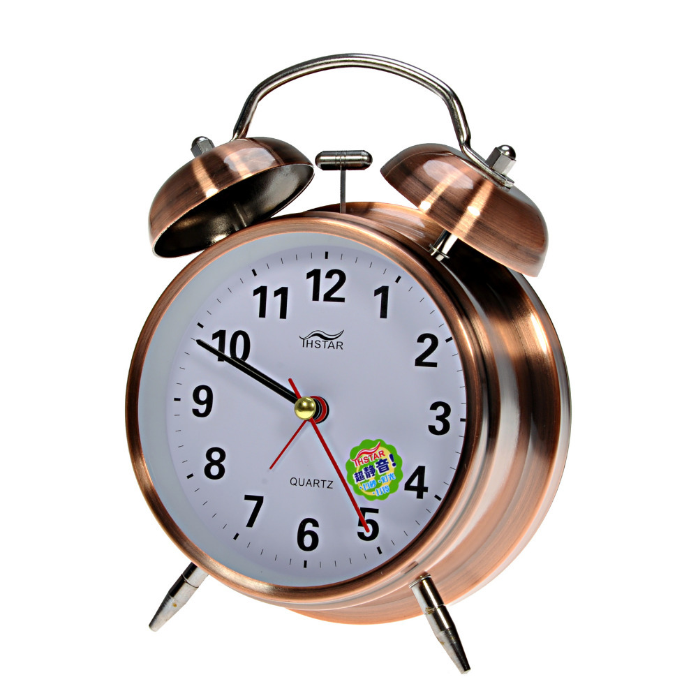 Classic Vintage Style Metal Dual Bell Ring Design Alarm