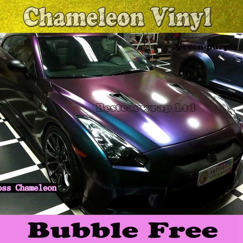 Gloss chameleon vinyl car wrap film pearl matt vinyl metallic film.jpg