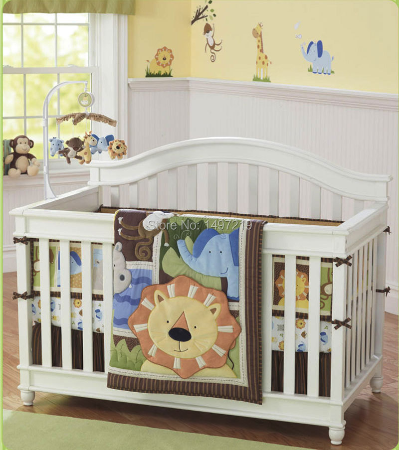 PH241 lions crib bedding set (1)