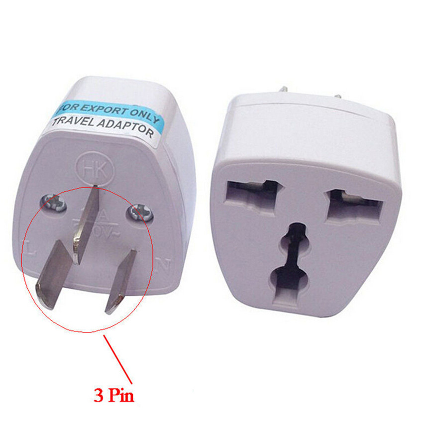 1pc US UK EU to AU AC Plug Universal Travel Adapter Power Australia 3pin