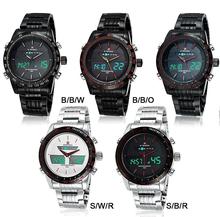 Watches men NAVIFORCE 9024 luxury brand Full Steel Quartz Clock Digital LED Watch Army Military Sport