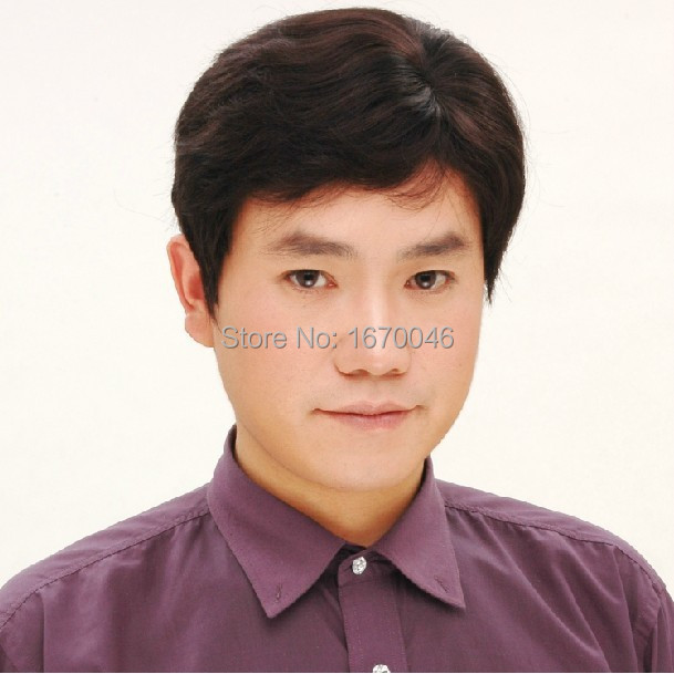 Wigs For Middle Aged Men | 2015 new mens wigs short hair men synthetic hair Wigs For Middle Aged Men | 2015 new mens wigs short hair men synthetic hair