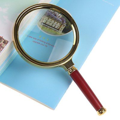 Hot 90mm Handheld Magnifying 10X Magnifier Glass Loupe Lens Reading Jewelry Map