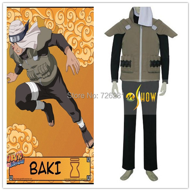 Naruto Baki Cosplay Costumes