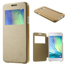 2015 New For Samsung A3 Case View Window Folio Leather Cover For Samsung Galaxy A3 SM-A300F Phone Case