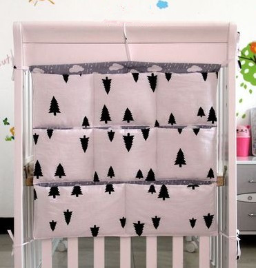 Promotion Kitty Mickey 62 52cm 100 cotton font b baby b font crib organizer for nappy