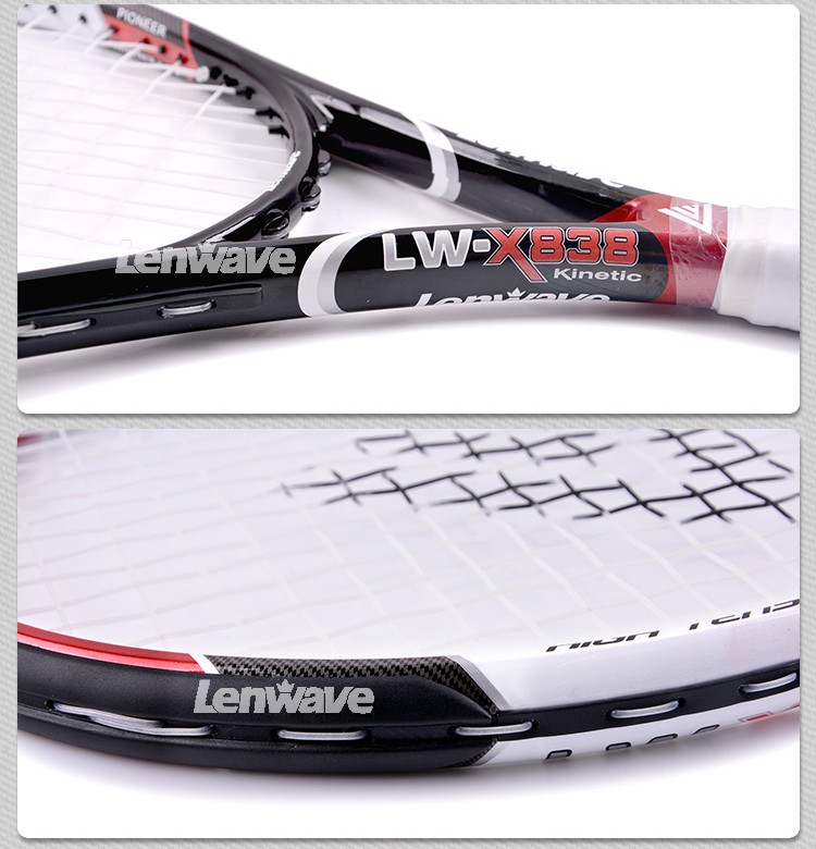 Carbon Aluminum Head Tennis Racket Lenwave Brand Men and women sports training Raquete 838#