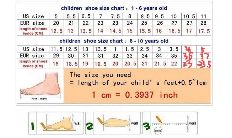 8.5 child shoe size