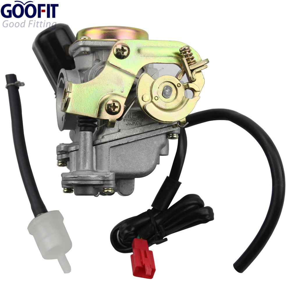 GOOFIT Carburetor for Scooter Carb font b GY6 b font 50cc 60cc 80cc Chinese 139qmb Moped