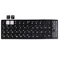 Russian Standard Keyboard Layout Stickers Decoration White Letters Replacement