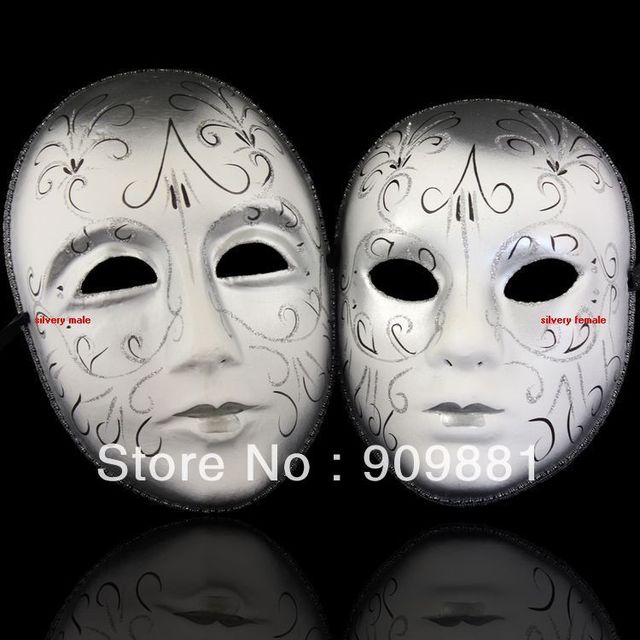 Beautiful Pulp European Style Painting Mask Venice Couples Lovers Wedding Masks Halloween House Party Masquerade Cosplay 50pcs