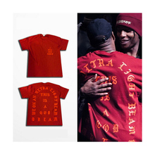 the life of pablo kanye West Men T Shirts Short Sleeve 2016 Lover Streetwear Red C4 Hip Hop Tees i feel like pablo kanye t shirt