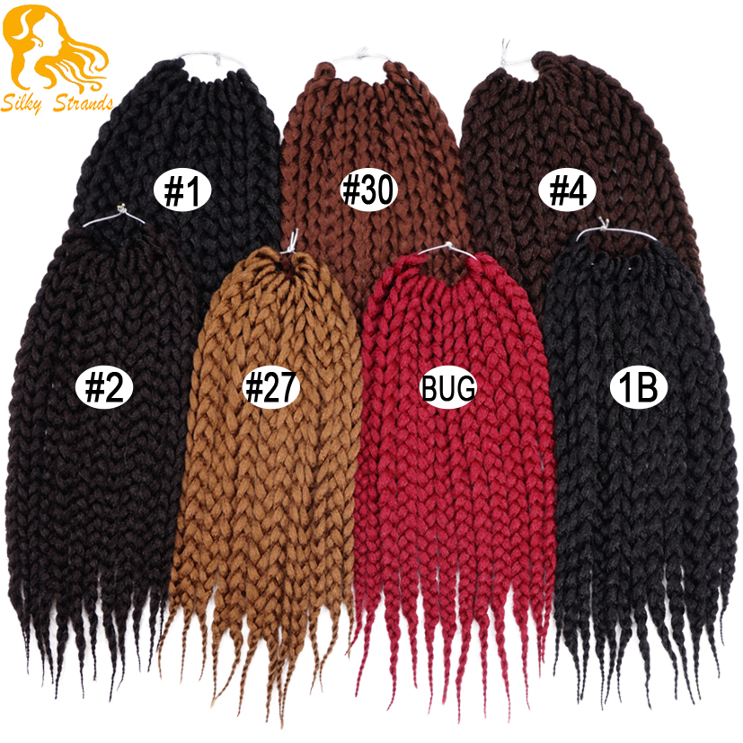3S Box Braids Hair 12&18&22 Inch Crochet Box Braids Hair Extensions ...