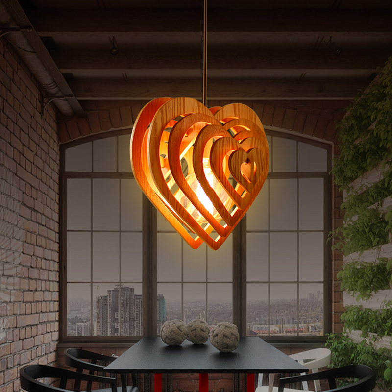 Aliexpress.com : Buy unfinished wood Aboriginality wood pendant lights DIY children pendant lamp ...