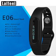 E06Wristband Bluetooth 4.0 Smart Bracelet smart band Heart Rate Monitor Wristband Fitness Tracker for Android iOS Free Shipping