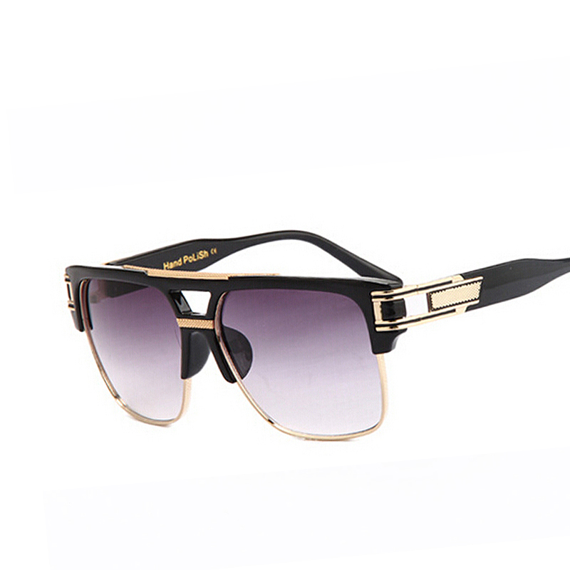 Oversized Gradient Lens Sunglasses Men Women Brand Design ...