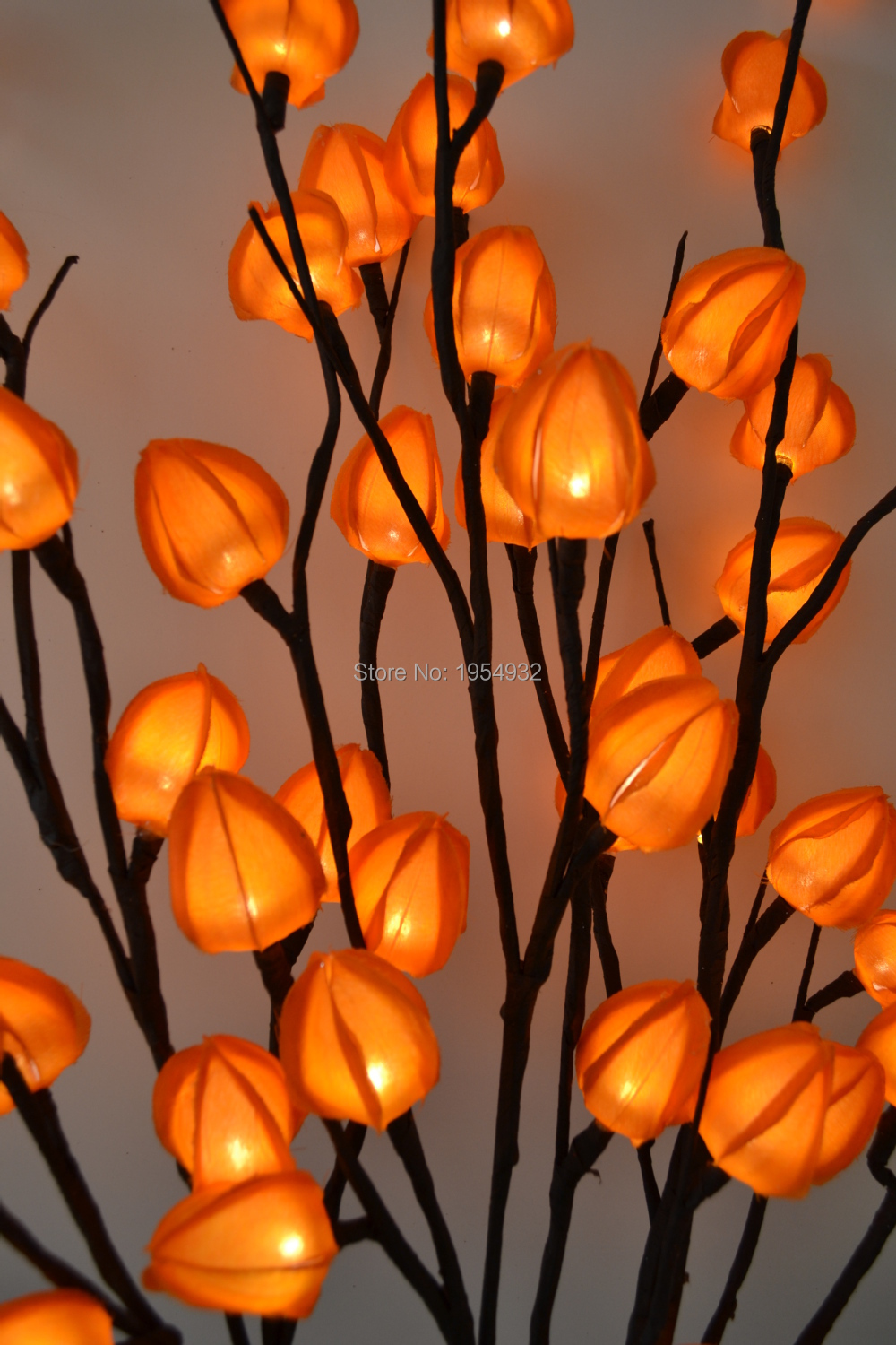 Description Picture 5 of itemLighted Chinese Lantern Branches 39" Height  48 Led  Chinese Lantern Branch Lights 3 color to coice Living Room Decoration