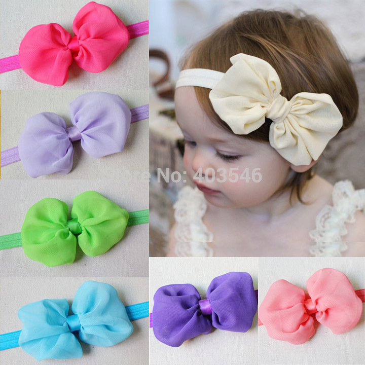 aliexpress com buy chiffon hair bow headbands baby bow aliexpress com buy chiffon hair bow headbands baby bow