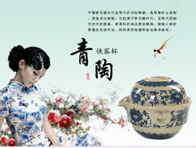 Drinkware Kung Fu Tea Set Ceramic TeaSet Pottery 1 Teapot 2 Tea Cup 3pcs set TeaCup