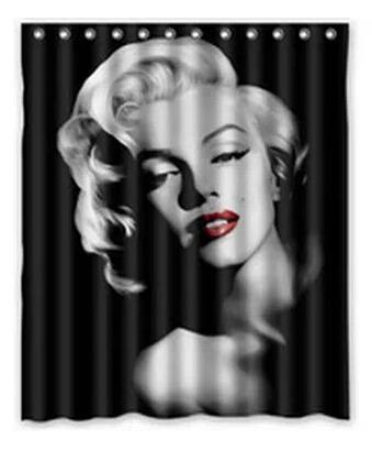 Marilyn Monroe Waterproof Fabric Shower Curtain 66x72 inch Free Shipping.