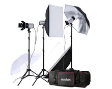 Godox 750W 3x 250W photo Studio Flash Lighting Photography Strobe light Kit