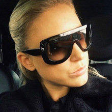 AFOOF New Fashion Sunglasses Women Vintage Oversize Sunglasses Luxury Brand Designer Men Integrated Sun glasses Shades UV400