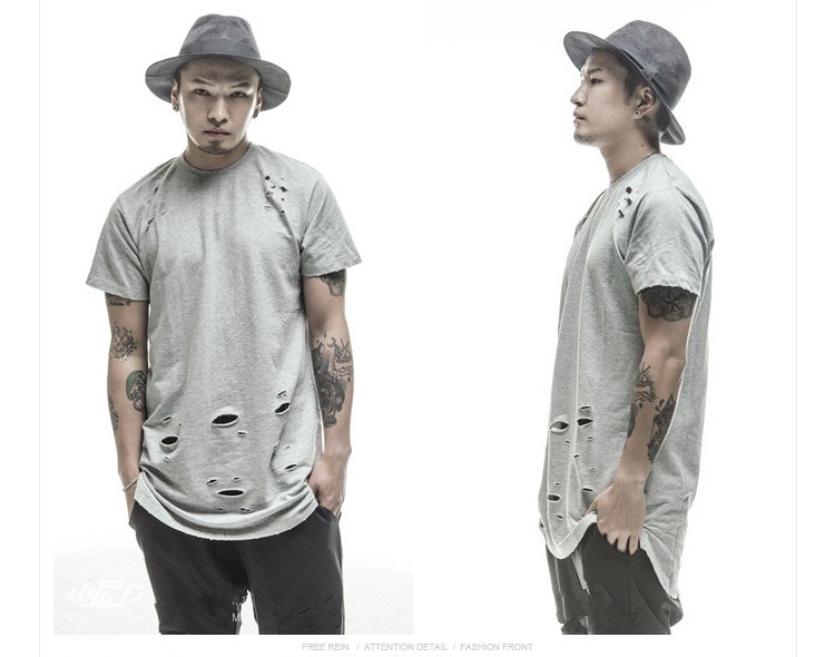 camiseta rota hombre