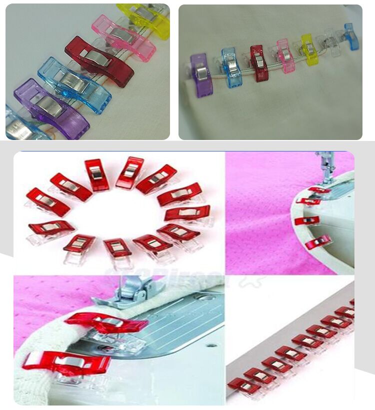 10pcs Plastic Clips For Sewing DIY Crafts, Quilting Clips,Clover Clips