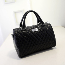 2015 new Fashion women messenger bags famous brands solid black handbag leather lady shoulder bags clutches diagonal mochila