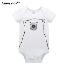 Amoykids High Quality Long Sleeved Thick Cotton Baby Clothing Newborn Baby Boys And Girls Jumpsuit Costume