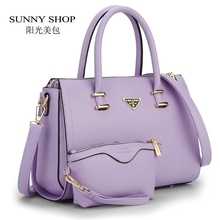 SUNNY SHOP 2 Bags/Set American Style Women Bag High Quality Women Messenger Bag Lady Crossbody Bag With A Wallet Brand Designer