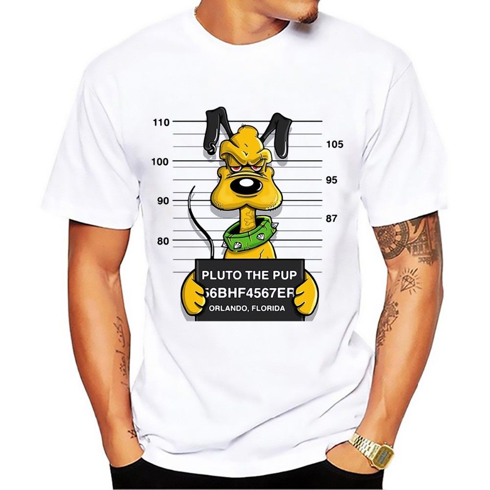 donald duck goofy t-shirt men tops short sleeve casual funny dog