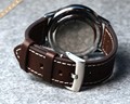 Handmade Brown 20mm 22mm New Design Durable Watchband Genuine Leather High Quality Watch Bracelet Strap For