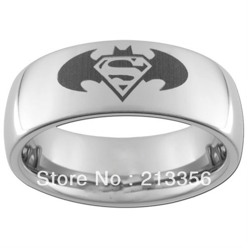 Batman superman wedding ring