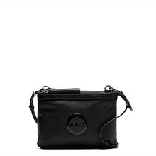 FREE SHIPPING MIMCO SECRET COUCH BLACK MATT BLACK GENUINE LEATHER WOMENS BAG
