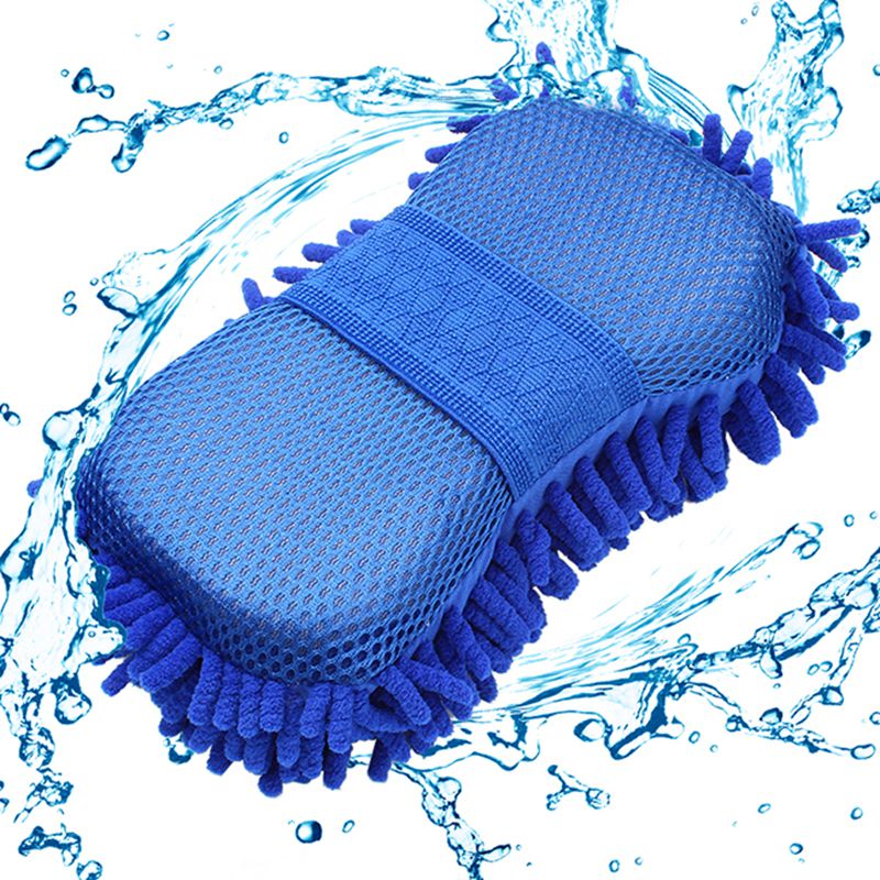 New Car Wash font b Gloves b font Cleaning Sponge Car Window Cleaning Ultrafine Fiber Chenille