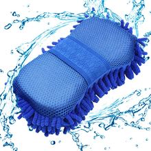 New Car Wash Gloves Cleaning Sponge Car Window Cleaning Ultrafine Fiber Chenille Anthozoan Washer Sponge Brush Supplies #iCarmo