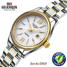 Watches women fashion luxury watch Brand GUANQIN Ladies Quartz wristwatches waterproof Steel dress watches women watch
