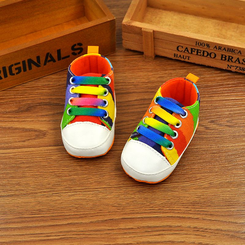 rainbow infant shoes