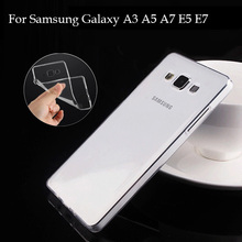 Ultra-thin Soft Transparent Case for Samsung Galaxy A3 A5 A7 E5 E7