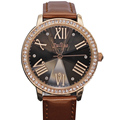 Diamond Cut Julius Lady Women s Watch Japan Quartz Hours Clock Fashion Dress Bracelet Large Leather