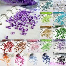 1000PCS 4.5mm 1/3ct Wedding Party Decoration Burgundy Dark Red Diamond Confetti Table Scatters Decoration Acrylic Crystals
