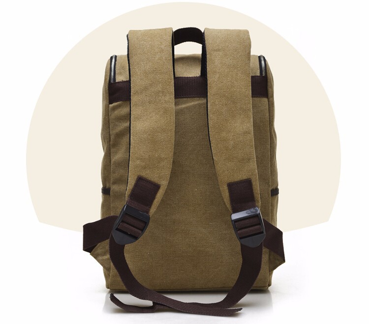 New Vintage Backpack Fashion High quality men Canvas Backpack boy school bag Casual Travel Bags (10)