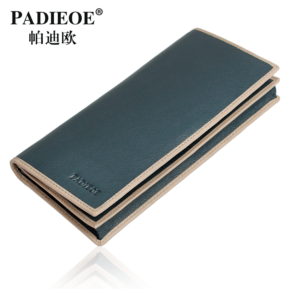 Expeditions genuine leather wallet male long design cowhide wallet handmade ultra-thin male wallet first layer of cowhide