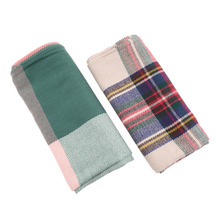 Women Winter Blanket Oversized font b Tartan b font Scarf Plaid Checked Wrap Shawl Bloggers Favourite