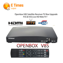 new Openbox V8S Digital Satellite Receiver Support WEBTV Biss Key 2 x USB Slot USB Wifi 3G CCCAMD NEWCAMD support language