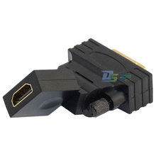 Dvi ( 24 + 5 контакт. ) мужчина к микро-hdmi женский адаптер 360 Rtation разъема видео конвертер