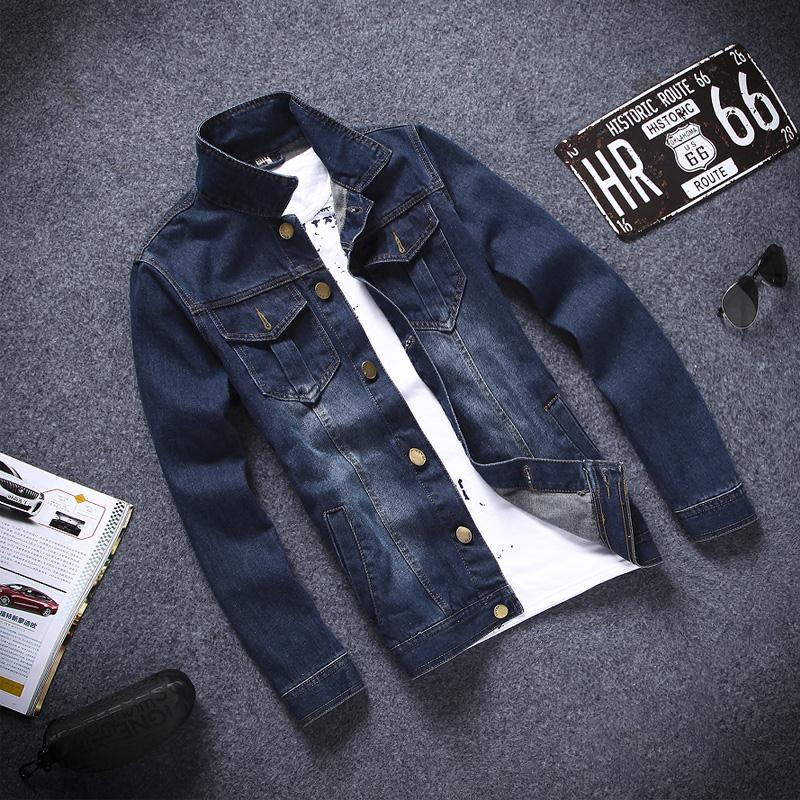 Mens 4XL  Vintage Denim Jeans Jacket Hoodied Man Ultra Large Size Casual Coat Blue Men Clothes Autumn&Winter  812